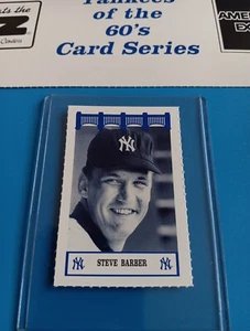 Steve Barber WIZ NY Yankees Of The 60's Baseball Card SGA Rare 1992 - Picture 1 of 2