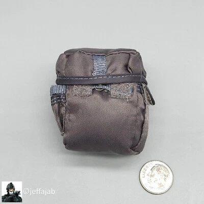 1:6 Very Hot Toys SDU Gray Gas Mask Pouch for 12" Figures PMC SEAL - Image 1 of 4