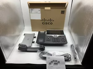 Cisco CP-8851 LCD Color Display Office VoIP Phone W/ Handset & Stand NoPatchCBL - Picture 1 of 8