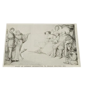 Scotland UK Border Reiver Wedding Scott of Harden Muckle Mouth Meg Postcard - Picture 1 of 14