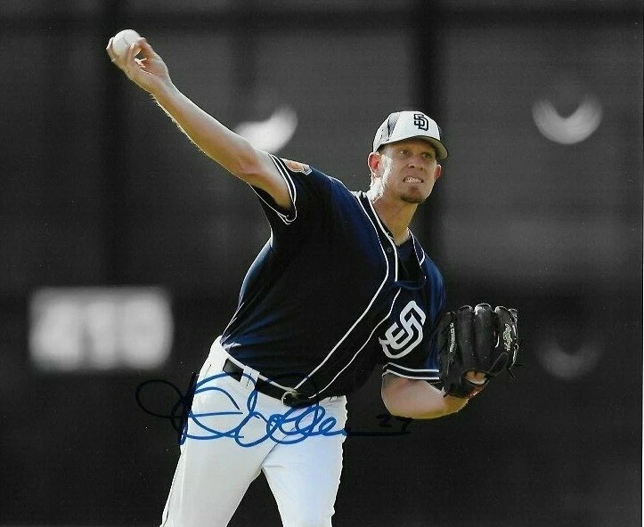 Foto autografiada firmada por Jered Weaver de 8x10 de los Padres de San Diego Foto 1 de 1