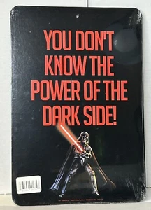 NEW SEALED 2 SIDED STAR WARS Darth Vader Sign "Power of the Dark side" 12.5x8.5 - Picture 1 of 1