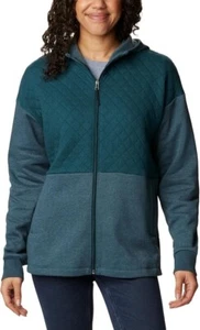 Columbia Hart Mountain Quilted Full Zip Hoodie Damen Gr. Medium M Night Wave - Bild 1 von 5