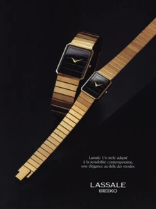 1984 Lassale Seiko: French Watch Vintage Print Ad - Picture 1 of 1