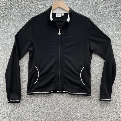 Tail Jacket Womens Medium Black White Stretch Full Zip Pockets Casual - Image 1 of 4
