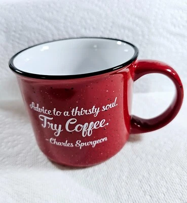 Charles Spurgeon Coffee Quote 13 oz. Ceramic Campfire Coffee Mug DISCOUNTED S&H