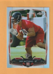 Jake Matthews Atlanta Falcons 2014 Topps refractor cromado Texas A&M Aggies 3O - Imagen 1 de 2