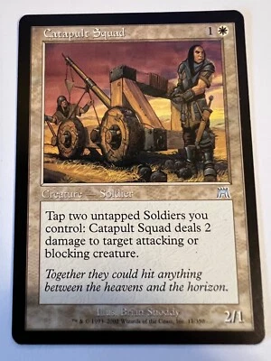 MTG Magic The Gathering Onslaught  Catapult Squad Uncommon  LP - Image 1 of 2