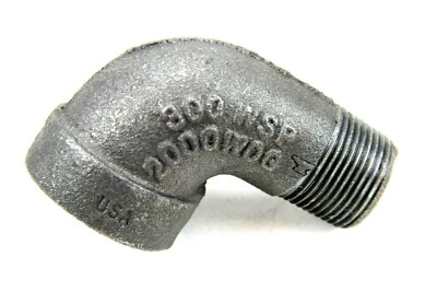 New Anvil 3/4" NPT Malleable Iron 90° Street Elbow Class 300 0310508007 2000 WOG - Image 1 of 3