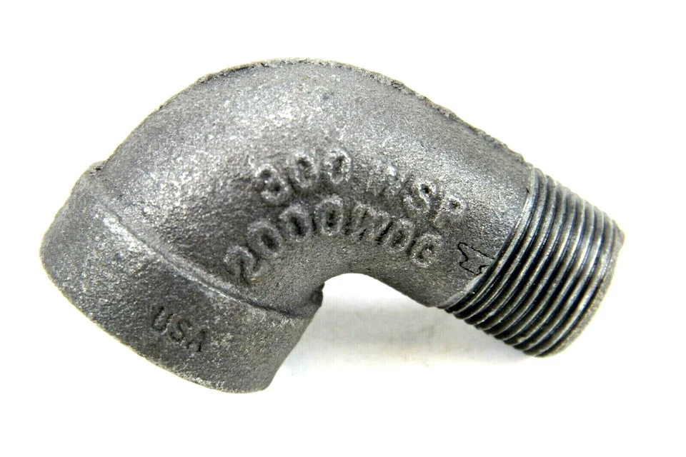New Anvil 3/4" NPT Malleable Iron 90° Street Elbow Class 300 0310508007 2000 WOG - Image 1 of 3