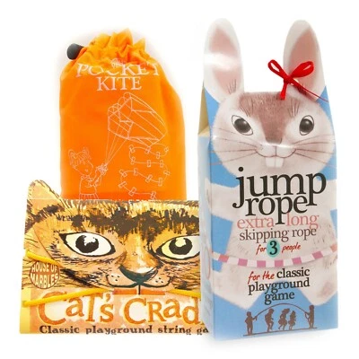 House of Marbles Game Bundle Extra Long Jump Rope, Miniature Kite & Cat's Cradle - Image 1 of 4