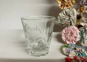 Lord Calvert Shot Glass "A" Canadian Whiskey Clear Glass - Picture 1 of 2