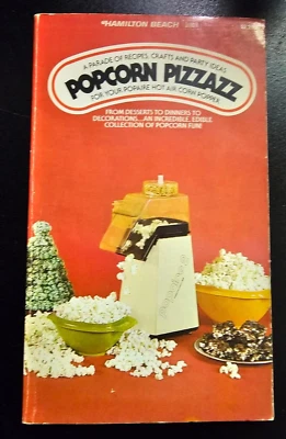 Hamilton Beach Popcorn Pizzazz 1981 PB Hot Air Popcorn Maker Recipe Book / nice! - Image 1 of 2