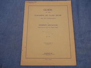VINTAGE SHEET MUSIC - GUIDE TO THE TEACHING OF CLASS MUSIC FOR THE UNDER EIGHTS - Picture 1 of 2