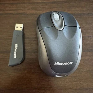 Microsoft Wireless Notebook Optical Mouse 3000 1056 & USB Receiver v2.0 1051 - Picture 1 of 8