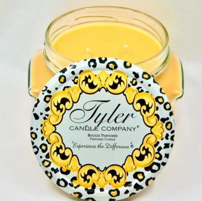 Tarro de velas de doble mecha TYLER 22 oz perfumado sidra caliente envío gratuito nuevo con etiquetas Foto 1 de 2