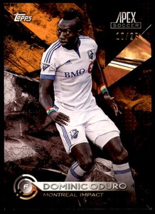 2016 Topps Apex MLS Orange #4 Dominic Oduro /25