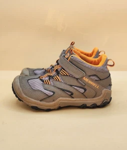 Merrell Hiking Boots Boys Chameleon Access Mid Waterproof Size 1M MK259196 - Picture 1 of 10