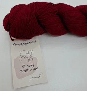 (199€/kg):100g Rosy Green CHEEKY MERINO JOY, Pt. 70690, Fb. 50 Rubin #7510 - Bild 1 von 2