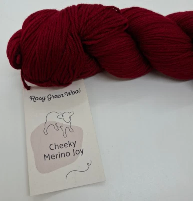 (199€/kg):100g Rosy Green CHEEKY MERINO JOY, Pt. 70690, Fb. 50 Rubin   #7510 - Bild 1 von 2