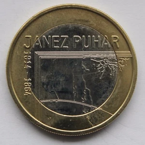 SLOVENIA - 3 € Euro commemorative coin 2014 - Janez Puhar 200 - Picture 1 of 2