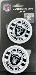Las Vegas Raiders Magnetic Bag Clips Set di 2 NFL Licenza Ufficiale Nuovo Sigillato - Foto 1 di 3