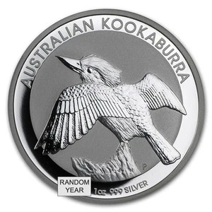 Australia 1 oz Silver Kookaburra BU (Random Year) - Picture 1 of 2