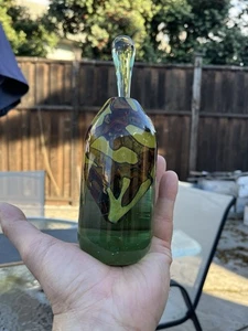 Mdina Art Glas Malta Parfum Flakon Erdtöne Muster Michael Harris  - Bild 1 von 9