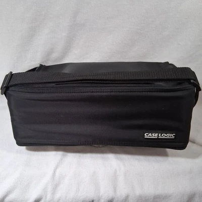 Case Logic 60 Cassette Carrying Case Shoulder Strap Travel Storage Double Sided - Image 1 of 4