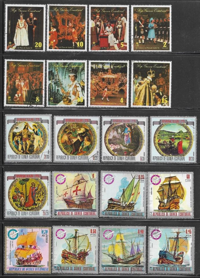 Equatorial Guinea Central Africa Packet of 20 Stamps Country Collection used CTO - Image 1 of 1