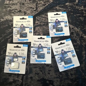 TEAMGROUP GO Micro SD Card 128GB - A1 U3 V30 Five In Total - Picture 1 of 4