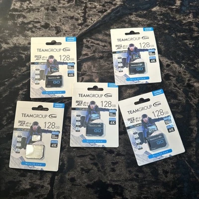TEAMGROUP GO Micro SD Card 128GB - A1 U3 V30 Five In Total - Image 1 of 4