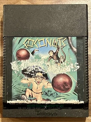 Coconuts (Atari 2600, 1982) by Telesys Cleaned & Tested (N065) - Image 1 of 4