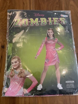 Disney Zombies ADDISON Pink Cheerleader Outift Halloween Child Costume M 7-8 NEW - Image 1 of 4