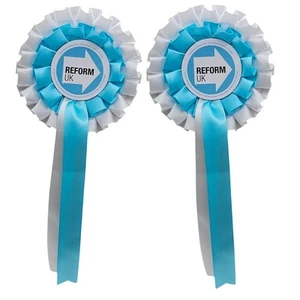 2 Rosetas Reforma UK Genuinas FIESTA OFICIAL Entrega RÁPIDA UK - Imagen 1 de 4