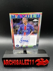 Senny Mayulu 2024-25 Topps Chrome UEFA Refractor Auto RC #CA-SM - Picture 1 of 4