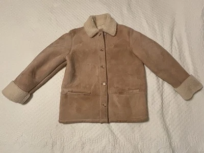 Chaqueta de gamuza de piel de oveja Ralph Lauren de colección abrigo de coche vaquero occidental mediano Foto 1 de 4