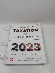 Mcgraw-Hill's Taxation of Individuals 2023 Edition Loose Leaf Ring - Picture 1 of 13