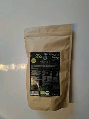 500 gr BIO Gerstengras Pulver Gerstengraspulver neu ovp - Bild 1 von 2