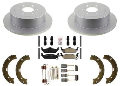 后盘式制动转子刹车片停车鞋适用于道奇 Dakota 2003 - 2004 4WD — 第 1/4 张图片