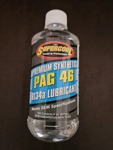 UAC Supercool PAG 46 0900B Synthetic Oil R134a Lubricant 8 Ounce New - Picture 1 of 3