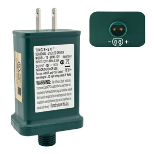 Ting Shen TS-20WL12V LED Transformer DC 12V 1.67A Power Adapter for Xmas Lights - Picture 1 of 5