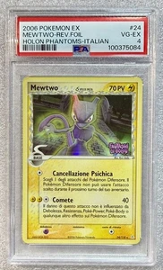 Mewtwo 24/116 EX Holon Phantoms Reverse Holo Italian PSA 4 VG-EX 2006 - Bild 1 von 2