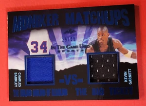 Charles Barkley GAME USED JERSEY CARD #d29/35 KEVIN GARNETT LEAF MONIKER CELTICS - Picture 1 of 3