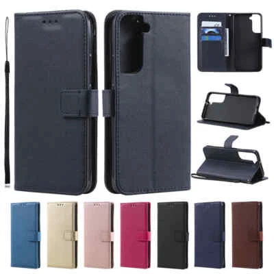 For Samsung S23 Ultra S22 S21 S20 S10 S9 Magnetic Flip Wallet Leather Case Cover - Image 1 of 4