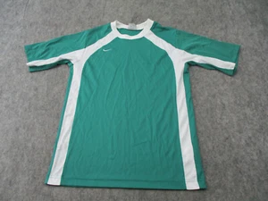 Nike Shirt Boys Large Green White Youth Short Sleeve Active Workout * - Picture 1 of 9