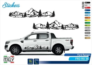 Adhesives 4x4 Ranger Door Wing Side Mountains Tree Lake Pick Up Rg 38 - Picture 1 of 1