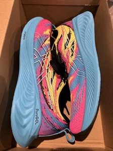 Asics Gel Cumulus 25 Running Shoes. Blue Pink Yellow Women's Size 11. Worn 1 Day - Picture 1 of 5