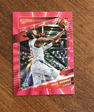 Paul George 2021-22 Donruss Pink Laser Holo #32 Los Angeles Clippers