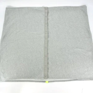 LULULEMON Gris Brezo Vinyasa Botón a Presión Mujer Bufanda Chal Envoltura Talla 26"x60" - Imagen 1 de 9